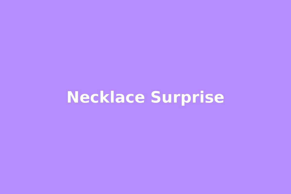 Necklace Surprise bath bomb